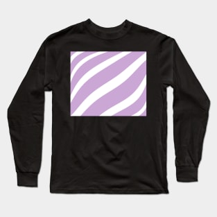 Abstract pattern - purple and white. Long Sleeve T-Shirt